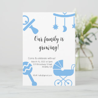 Our Family is Growing Baby Shower Invitation