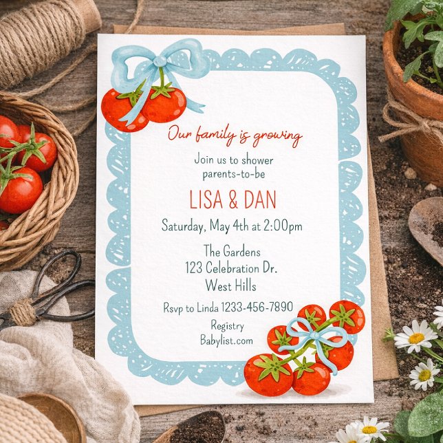 Our Family is Growing Baby Shower Invitation  (Creator Uploaded)