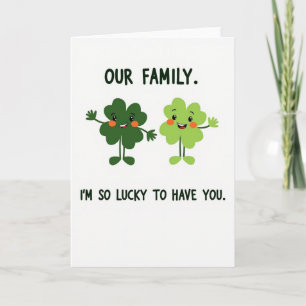 Our Family Lucky Card