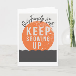 Our Family Rule 5"x7" Card