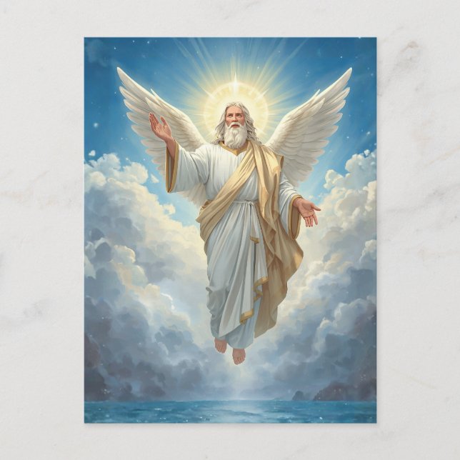 Our Father Funeral Prayer  Postcard (Front)