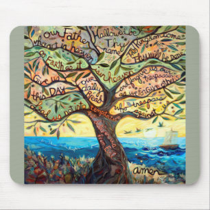 Our Father (Lord’s Prayer) Colourful Mousepad