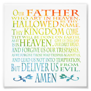 our father prayer posters photo prints zazzle au