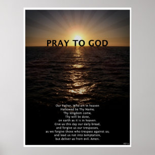 Our Father Prayer Poster