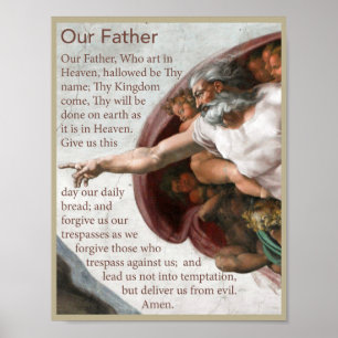 Our Father Prayer Poster