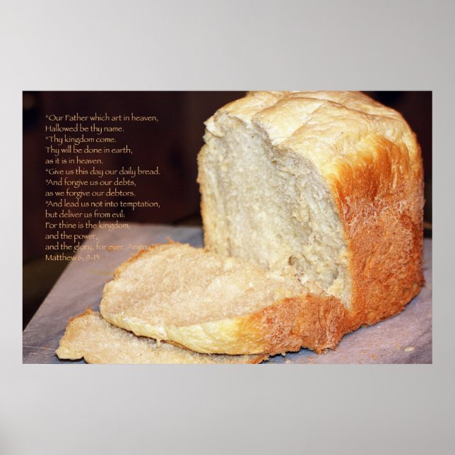 Our Father Scripture Poster, Version D Poster (Front)