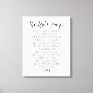 Our Father Who Art In Heaven, The Lord's Prayer Canvas Print