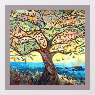 Our Father Window cling