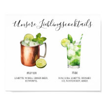 Our favorite cocktails wedding