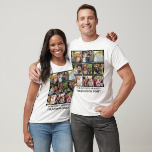 Our Favorite Memories Custom Modern Family Picture T-Shirt