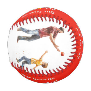 Our Favourite All Star Daddy Merry Christmas Photo Baseball