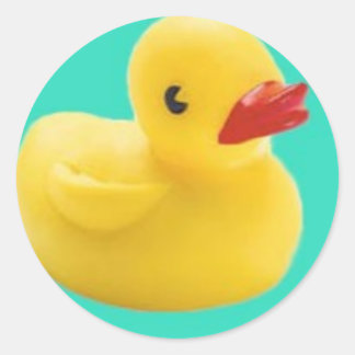 Our Favourite Ducky!  Great Fun for Everyone! Classic Round Sticker