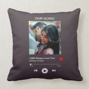 Our favourite Song – Custom Photo Cushion