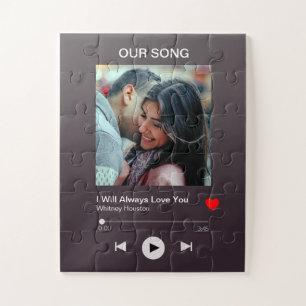 Our favourite Song – Custom Photo  Jigsaw Puzzle