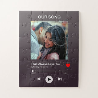 Our favourite Song – Custom Photo  Jigsaw Puzzle