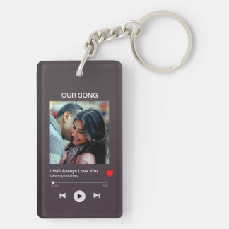 Our favourite Song – Custom Photo  Key Ring