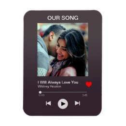 Our favourite Song – Custom Photo Magnet