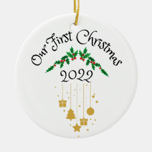 Our First Christmas 2022 Ceramic Ornament