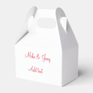 Our first Christmas add couple name text message Favour Box