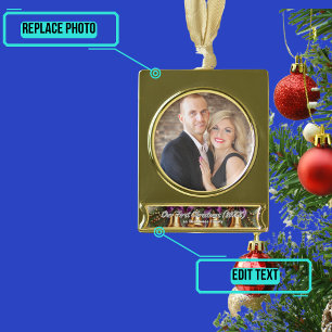 Our First Christmas as a Couple Banner Ornament