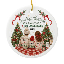 Our First Christmas as a Family of 3 Personalised
