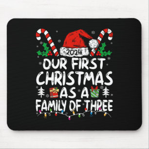 Our First Christmas As A Family Of Three 2024 New Mouse Pad