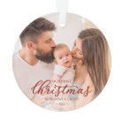 Our First Christmas as Mom and Dad Baby Photo