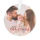 Our First Christmas as Mom and Dad Baby Photo