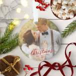 Our First Christmas As Mr And Mrs 2020 Red Script Ornament<br><div class="desc">Our First Christmas As Mr And Mrs 2020 Red Script Ornament</div>