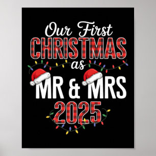 Our First Christmas As Mr And Mrs 2025 Couple Paja Poster
