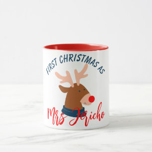 Our First Christmas as Mr. and Mrs. Newlywed Latte Mug