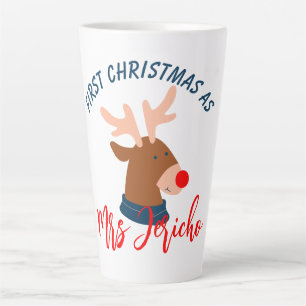 Our First Christmas as Mr. and Mrs. Newlywed Latte Mug