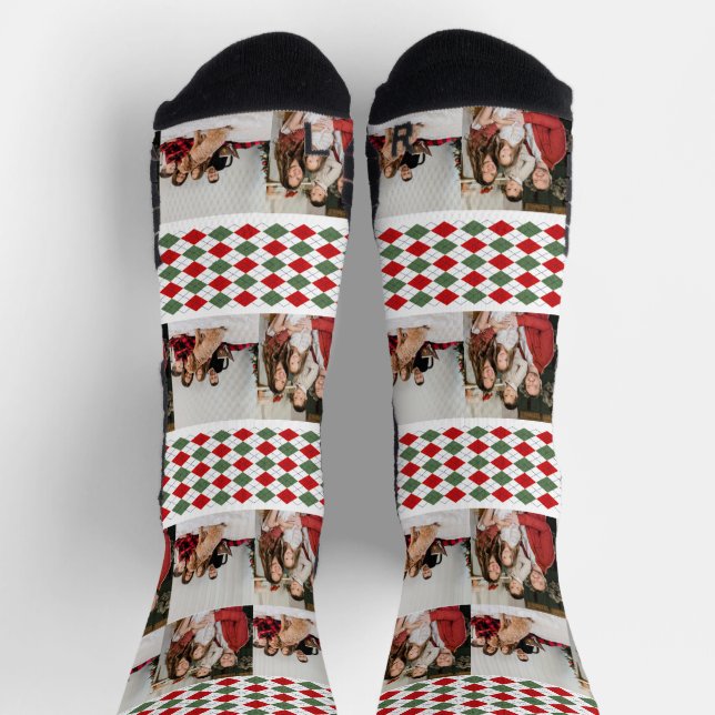 Our First Christmas as Mr and Mrs Newlywed Photo Socks (Top)