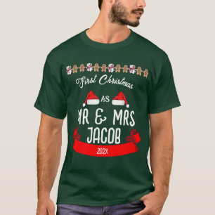 Our First Christmas as Mr. and Mrs. Newlywed T-Shirt