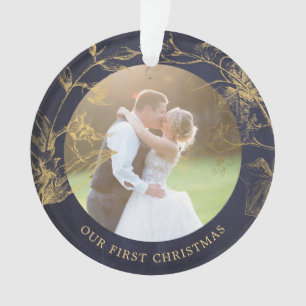 Our first Christmas as Mr and Mrs newlyweds  Ornament