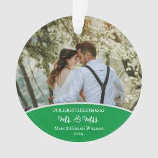 Our First Christmas As Mr. And Mrs. Ornament