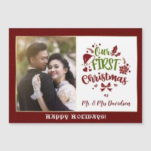 Our First Christmas as Mr. & Mrs. Red Glitter