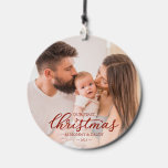 Our First Christmas as Mum and Dad Baby Photo Wind Chime<br><div class="desc">Elevate your holiday decor with our Custom Christmas Wind Chimes! If you need help with customisation or have any special requests,  please get in touch with me before purchasing. PLEASE NOTE: For assistance on orders,  shipping time and options,  product information,  etc.,  contact Zazzle Customer Care directly.</div>