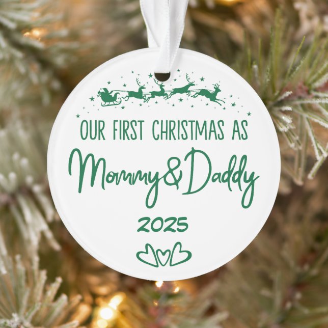 Our First Christmas As Mummy & Daddy Ornament (Tree)
