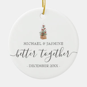 Our First Christmas Better Together Trees Ceramic Ornament