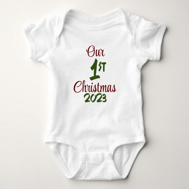Our First Christmas Bodysuit (Front)