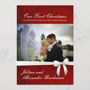 Our First Christmas Cards invitations