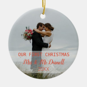 Our First Christmas Ceramic Ornament