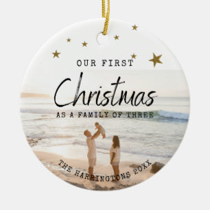 Our First Christmas Ceramic Ornament