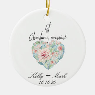 Our First Christmas Ceramic Ornament