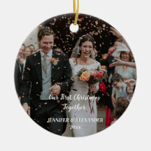 Our First Christmas, Customised Couple Photo