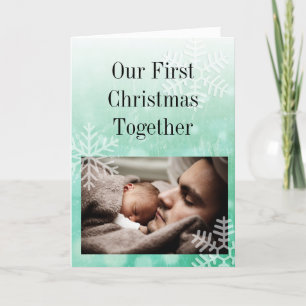 Our First Christmas, Daddy and Child Personalised Card
