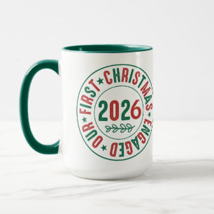 Our First Christmas Engaged Coffee Holiday  Mug