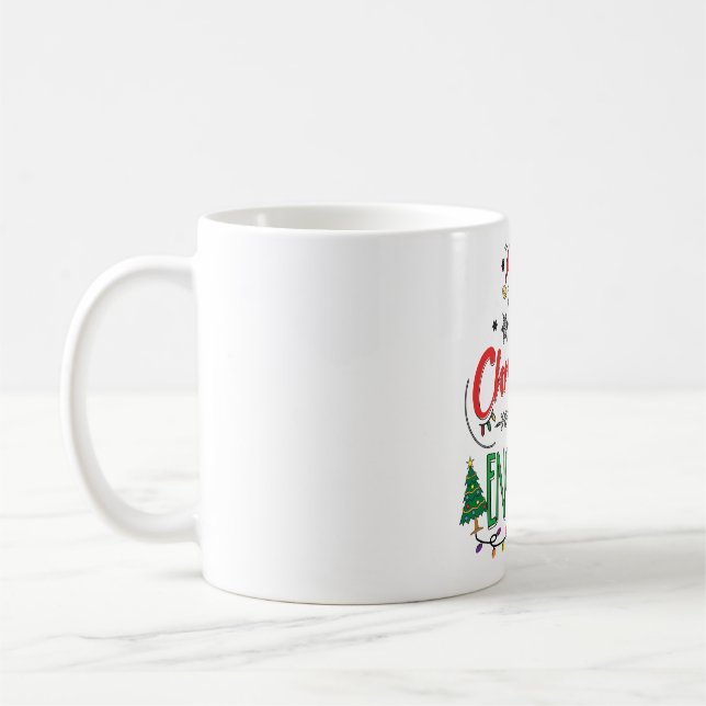 Our First Christmas Engaged Matching Couple Coffee Mug (Left)