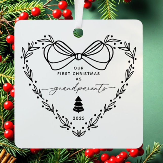 Our First Christmas Grandparent Metal Tree Decoration (Creator Uploaded)